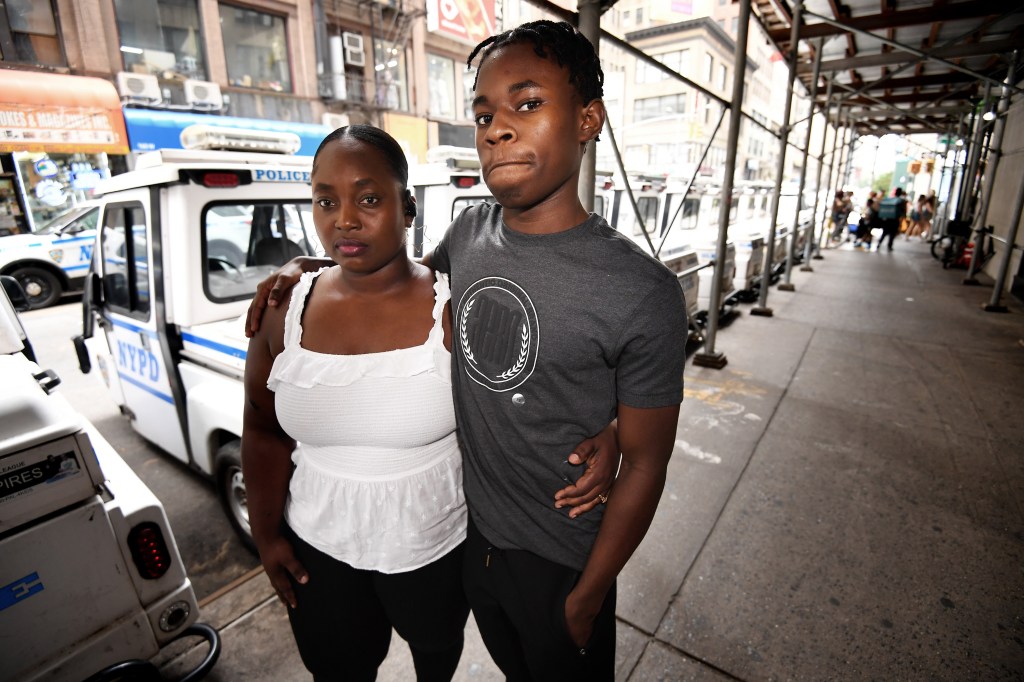 Deslyn Willock and her son, Shayson.