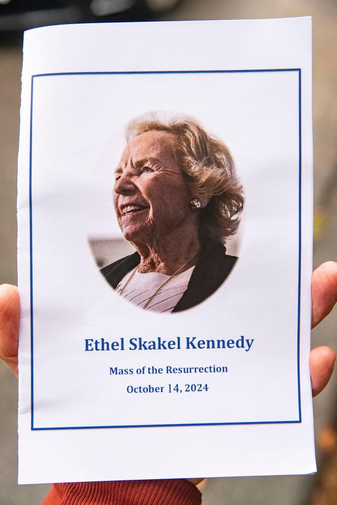 The program for the Kennedy matriarch's funeral.