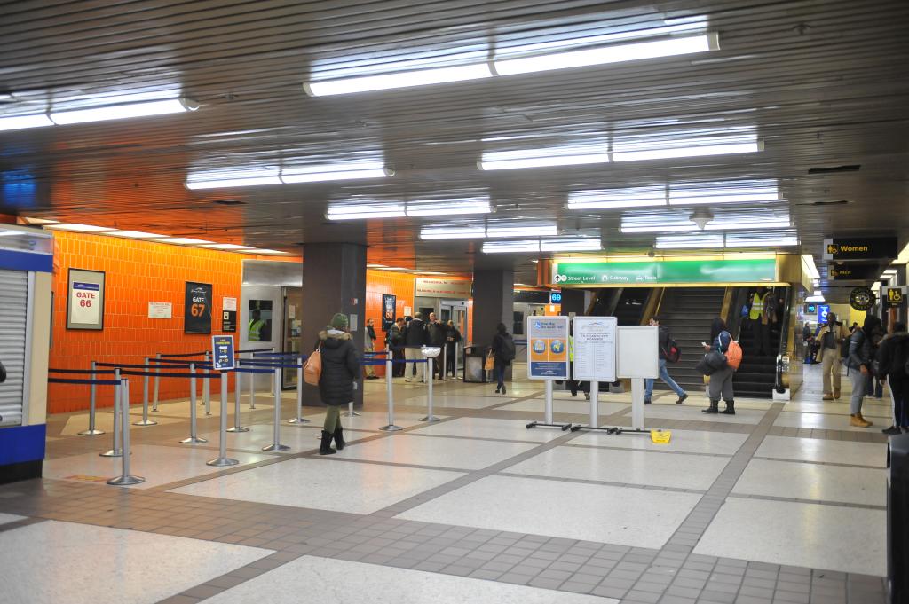 A general view of the interior of the Port Authority Bus Terminal in New York, NY as seen on March 2, 2017. 