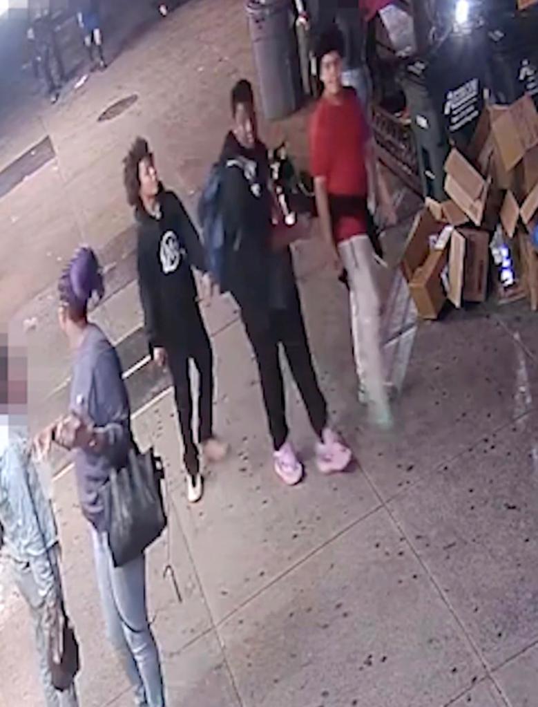 4 suspects seen on surveillance footage