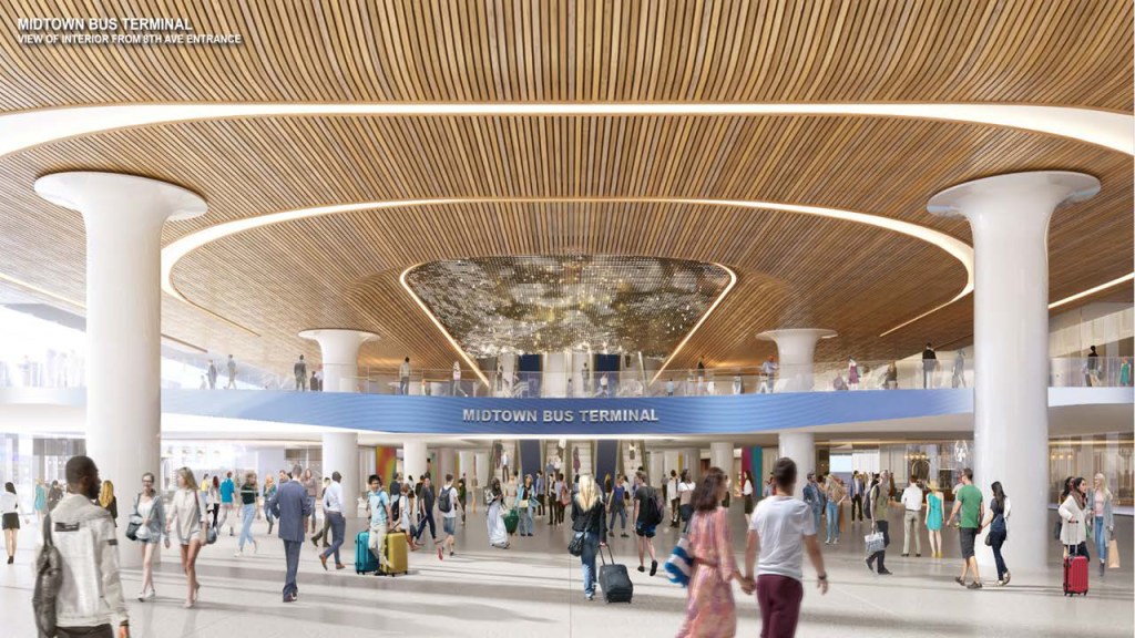 Renderings of the $10B Port Authority Midtown bus terminal replacement plan.