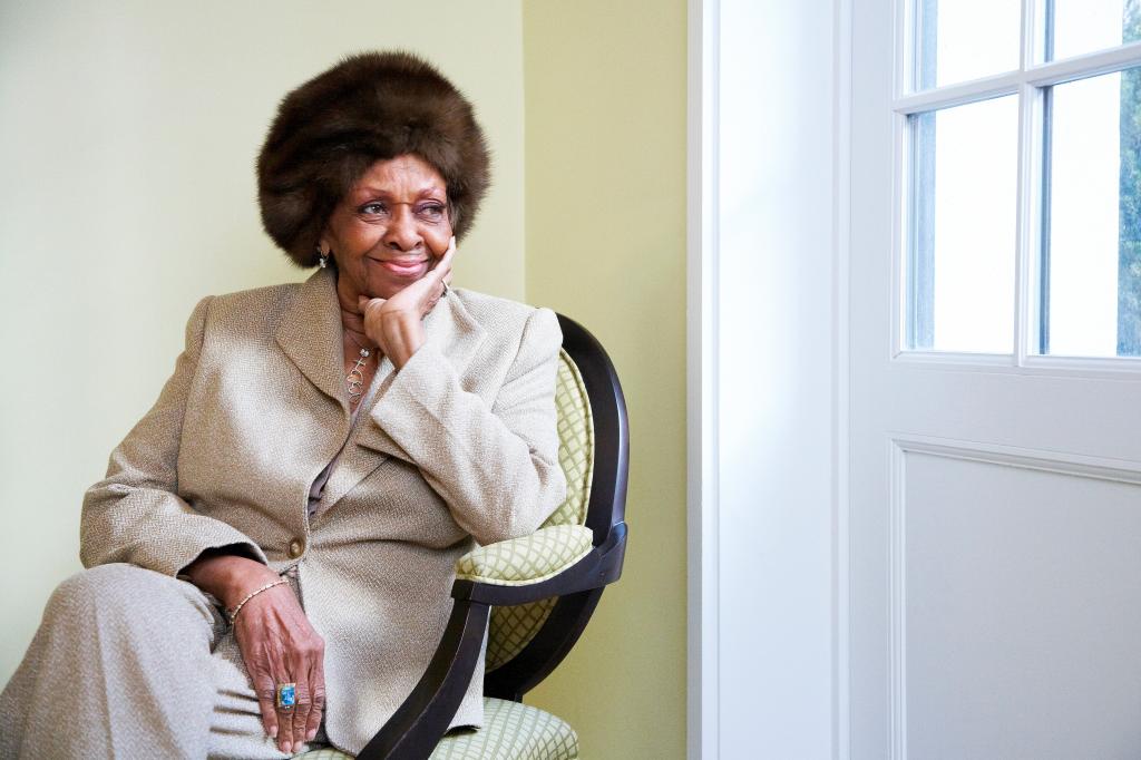 American gospel singer and author Cissy Houston poses for a portrait in New York on Jan. 22, 2013.