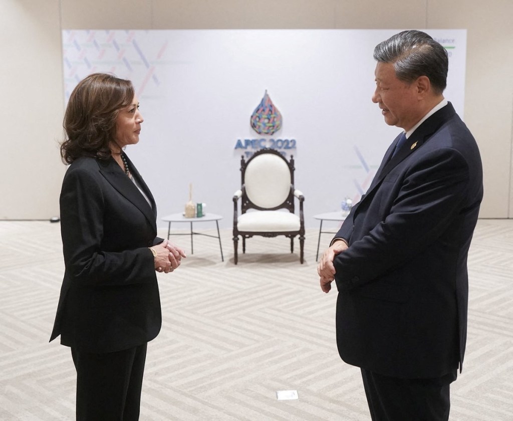 Kamala Harris and Xi Jinping