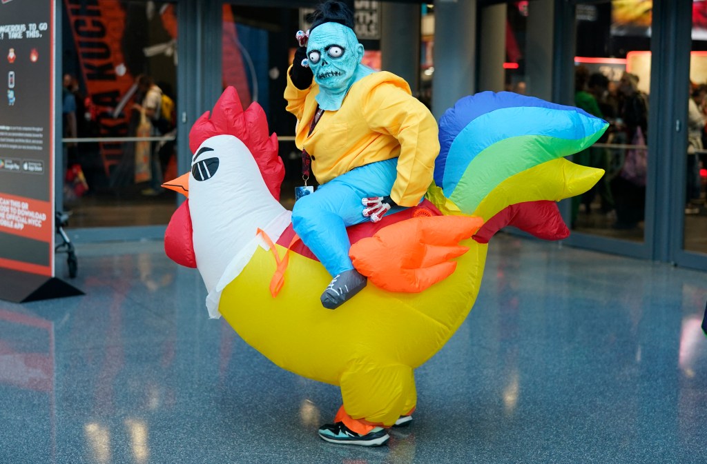 A cosplayer at the New York Comic Con 2024.