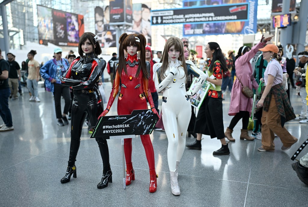 A cosplayer at the New York Comic Con 2024.