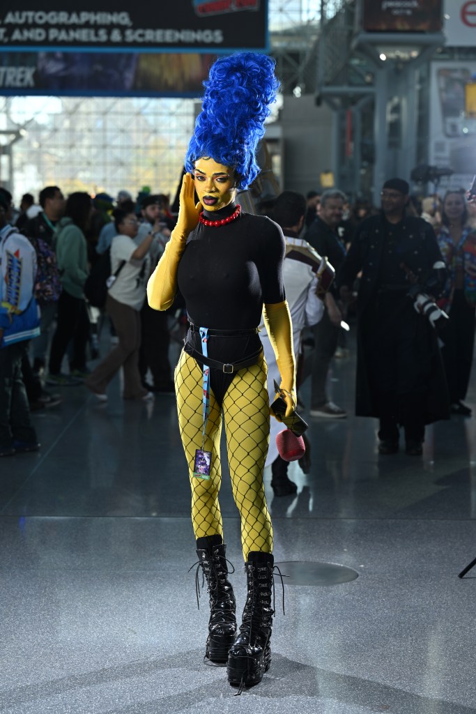 A cosplayer at the New York Comic Con 2024.