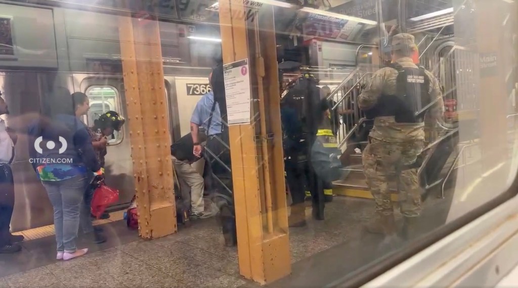 October 2, 2024 -- Stranger shoves 82-year-old woman onto NYC train tracks in random attack at Flushing-Main Street 7 station