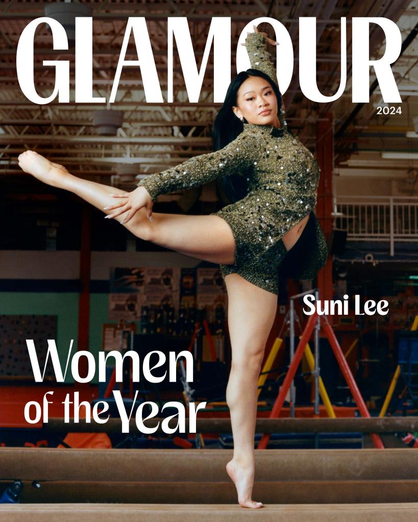 Olympic gold medalist Suni Lee on the cover of Glamour Magazine.