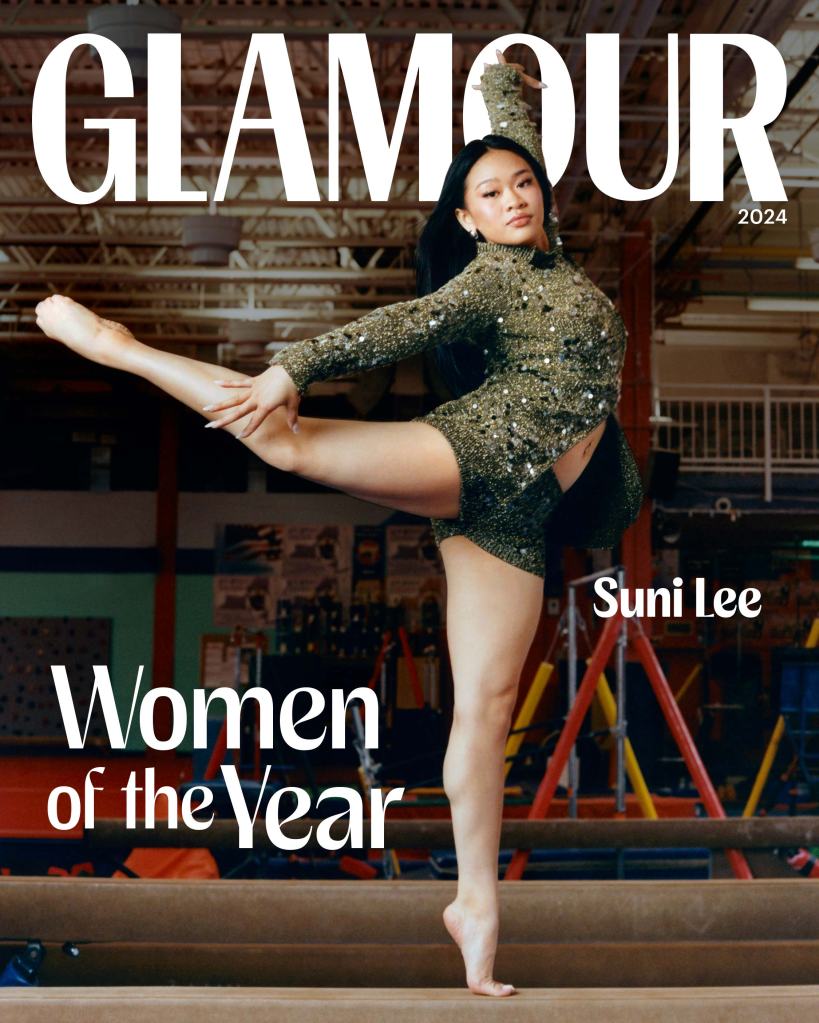 Olympic gold medalist Suni Lee on the cover of Glamour Magazine.