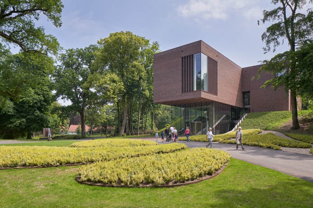 Exterior of LAM museum in Lisse, Netherlands.