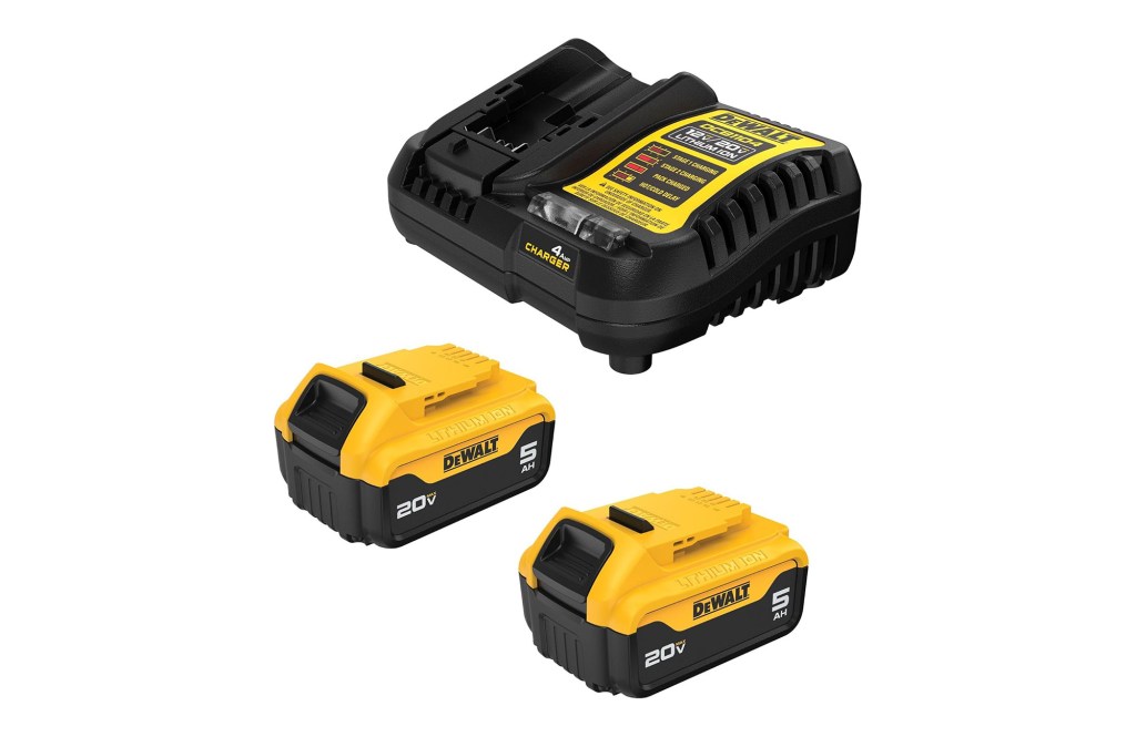 DEWALT 20V MAX Lithium-Ion Battery 2-Pack and Charger