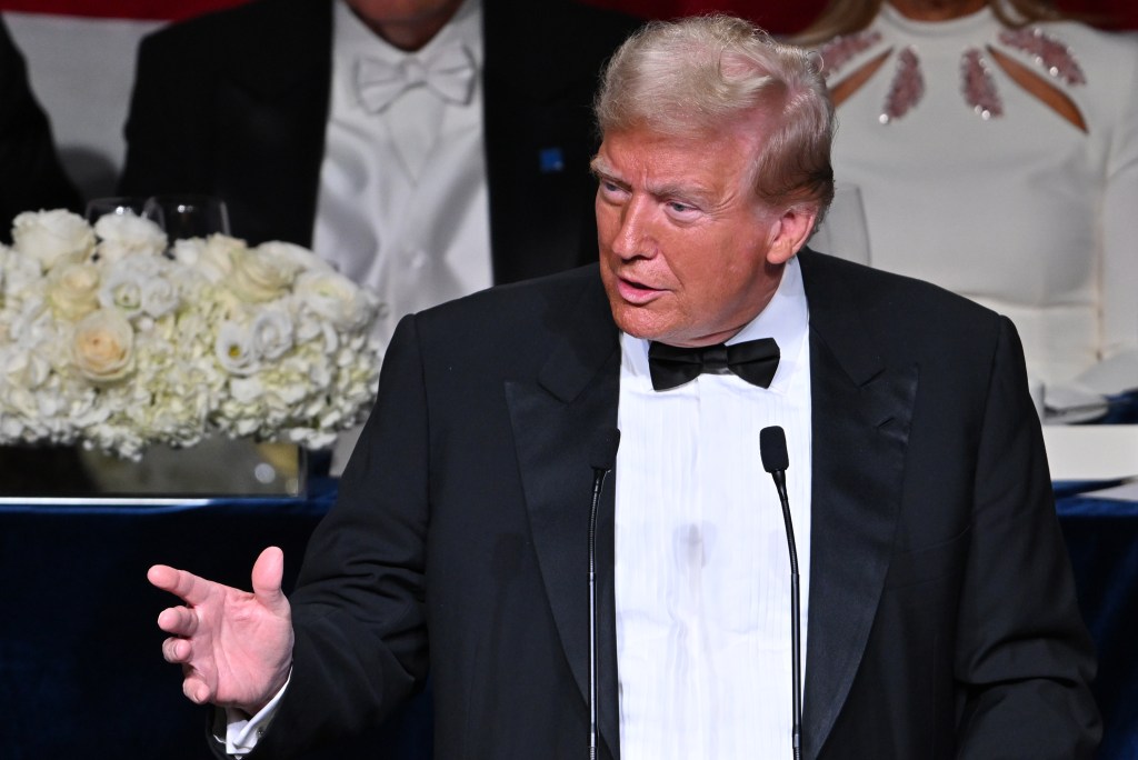 Donald Trump at the 79th Al Smith Dinner.