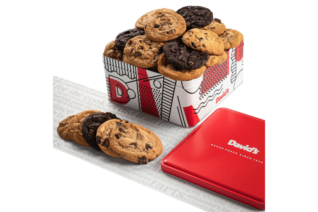 David's Cookies Fresh Baked Assorted Cookies Tin