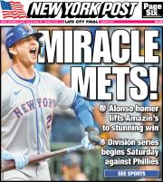 October 4, 2024 New York Post Front Cover