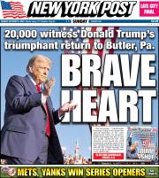 October 6, 2024 New York Post Front Cover