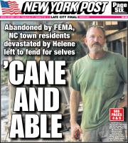 October 7, 2024 New York Post Front Cover