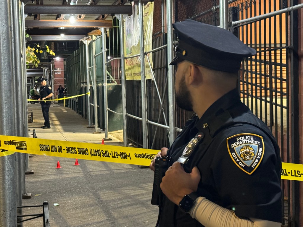 A 15-year-old girl was shot in the buttocks when gunfire erupted in a Bronx neighborhood Monday evening