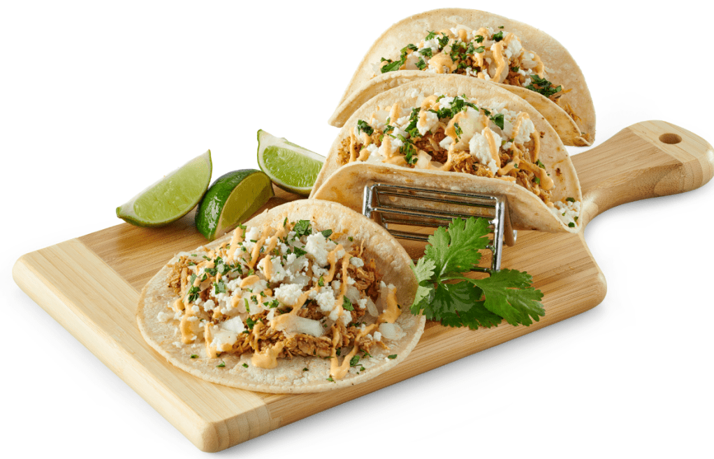 Chicken tinga tacos from the Prudential Center.