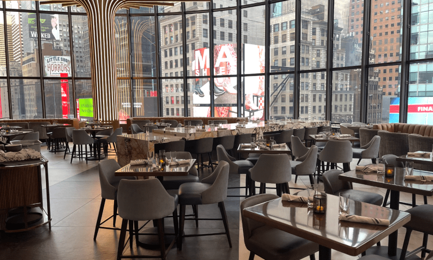 The Marriott Marquis' Broadway Lounge.