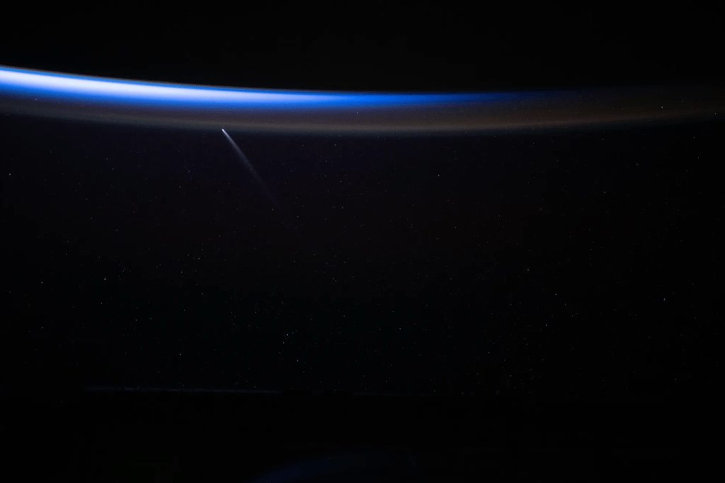 NASA astronaut Matthew Dominick captured this timelapse photo of Comet.