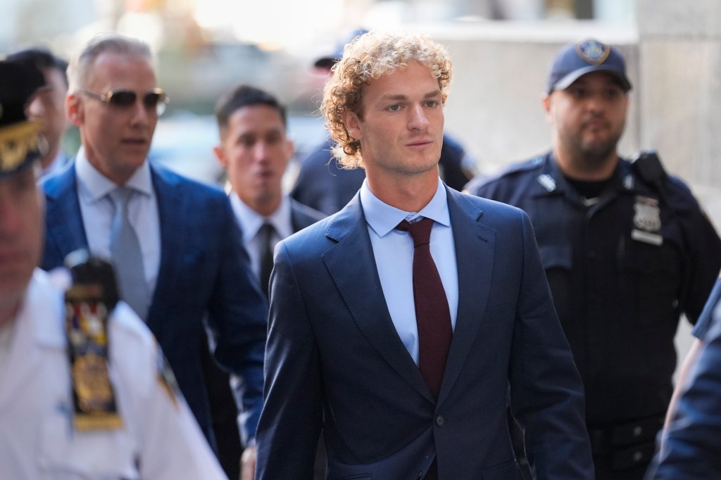 Daniel Penny arrives to Manhattan criminal court in New York, Monday, Oct. 21, 2024. 