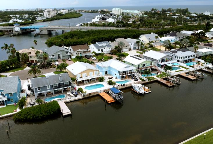 Despite the increasing risk of storms and flooding, Florida leads the nation in development in high-risk flood areas