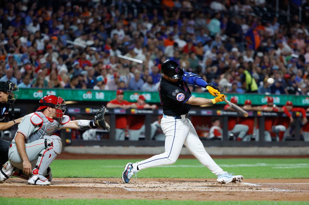 Pete Alonso's last homer came during a game against the Phillies on Sept. 19.