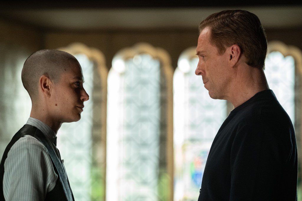 Asia Kate Dillon and Damian Lewis in "Billions."