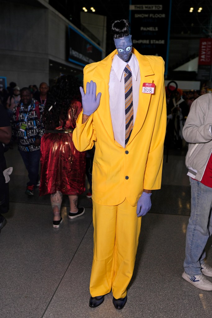 A cosplayer at the New York Comic Con 2024.