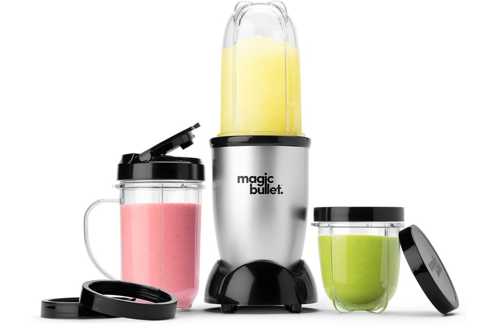 Magic Bullet Blender, Small, Silver, 11 Piece Set