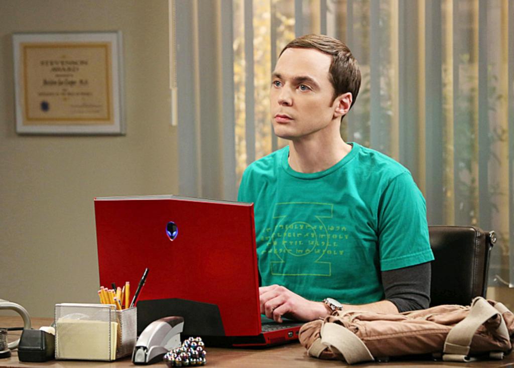 Jim Parsons as Sheldon in "The Big Bang Theory."