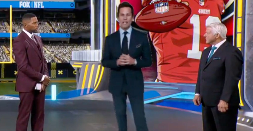 Tom Brady "appeared" on Fox's broadcast in Los Angeles although he was physically in Santa Clara, Calif.