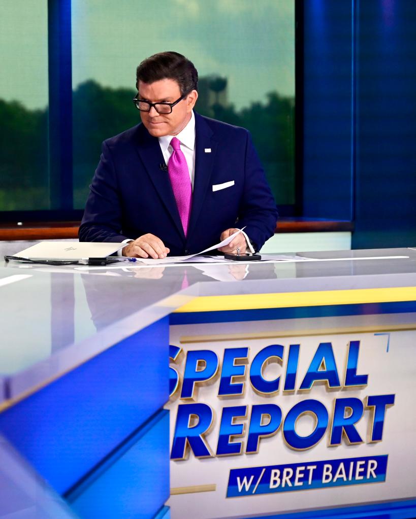 Baier hosts Special Report at FOX News D.C. Bureau on July 09, 2024 in Washington, DC.