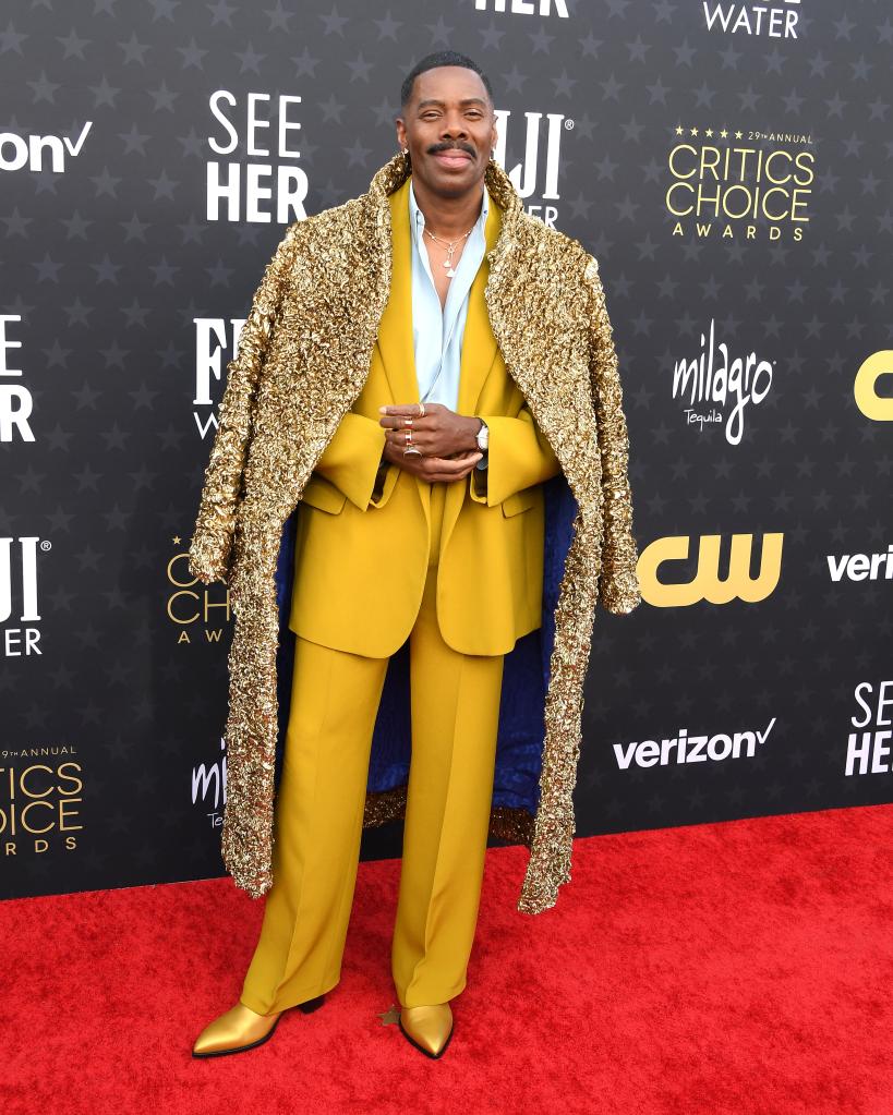 Colman Domingo in a Maison Valentino suit at the 29th Annual Critics Choice Awards in Santa Monica, California