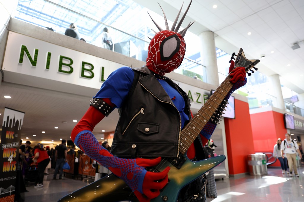 A cosplayer at the New York Comic Con 2024.