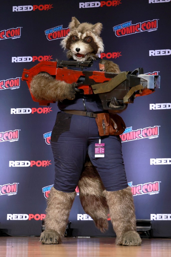 A cosplayer at the New York Comic Con 2024.