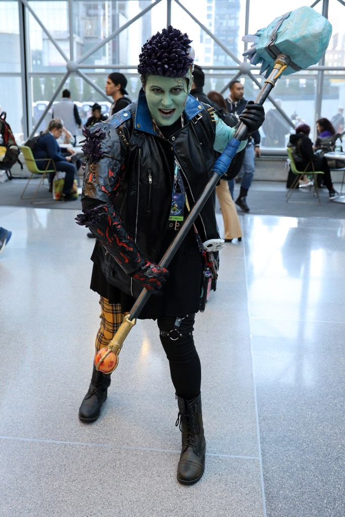 A cosplayer at the New York Comic Con 2024.