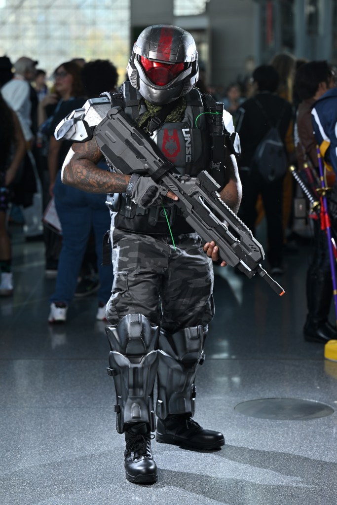 A cosplayer at the New York Comic Con 2024.