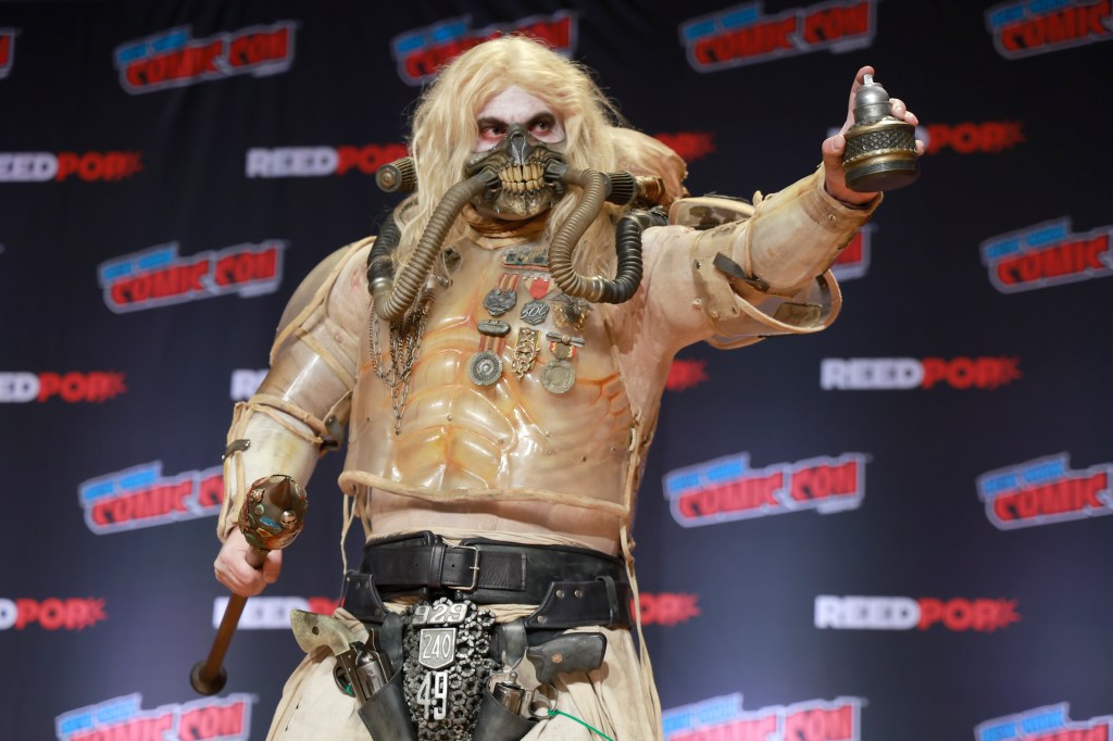 A cosplayer at the New York Comic Con 2024.