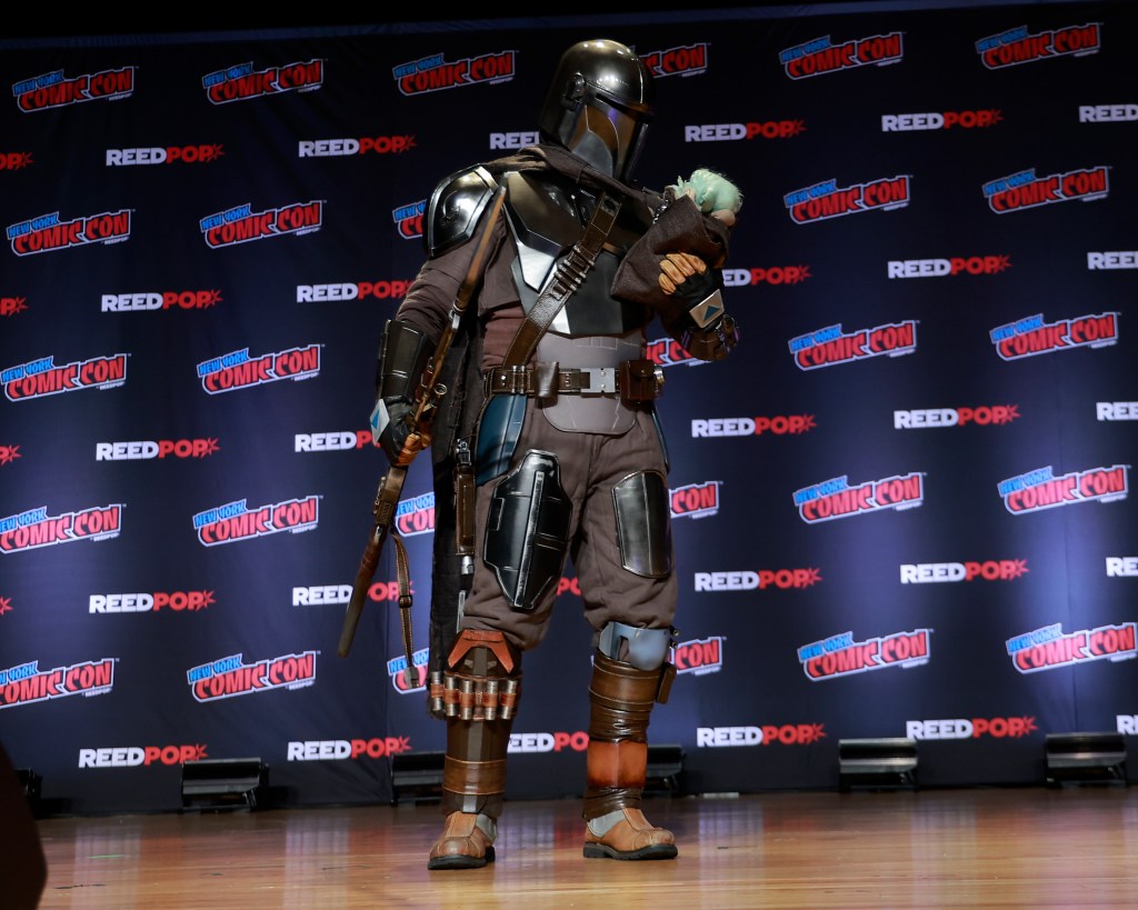 A cosplayer at the New York Comic Con 2024.