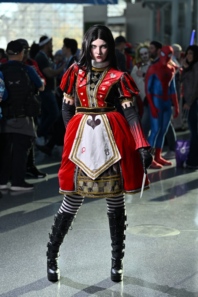 A cosplayer at the New York Comic Con 2024.