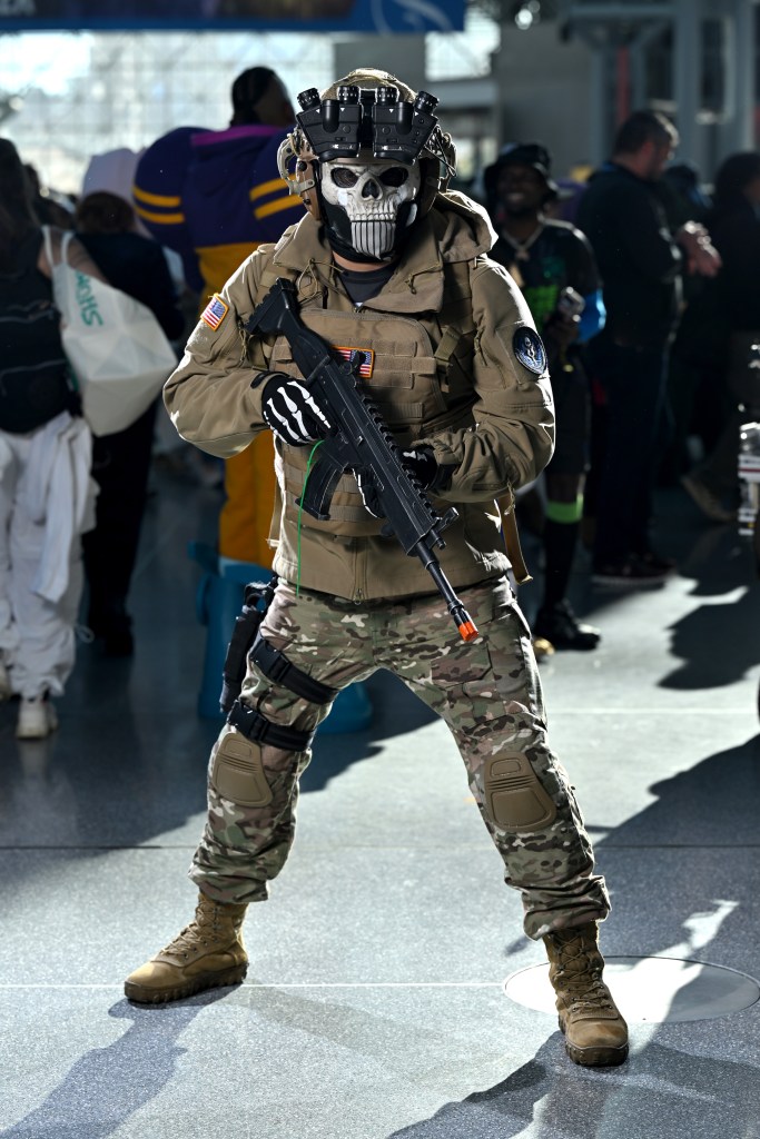 A cosplayer at the New York Comic Con 2024.