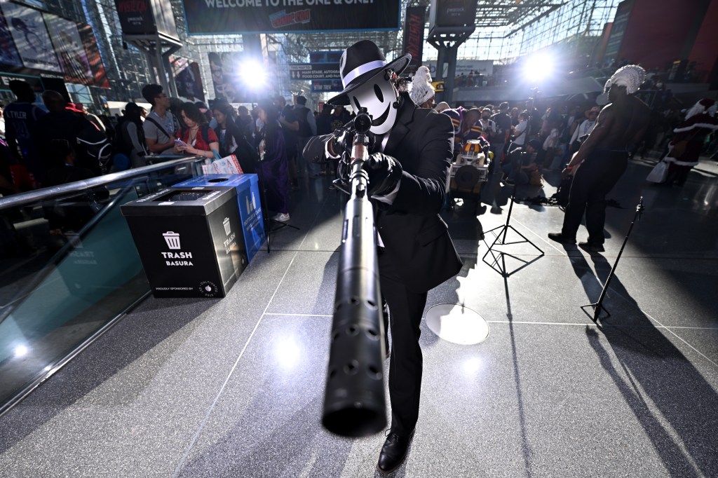 A cosplayer at the New York Comic Con 2024.