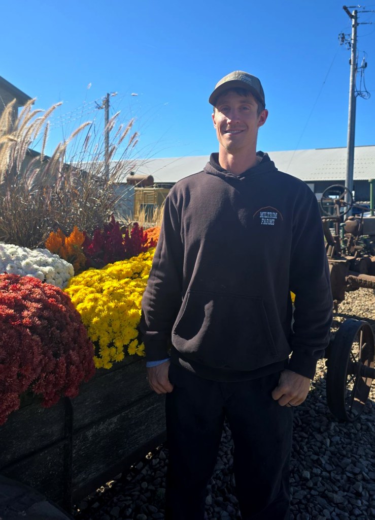 David Trimner, co-owner of Miltrim Farms in Athens, WI