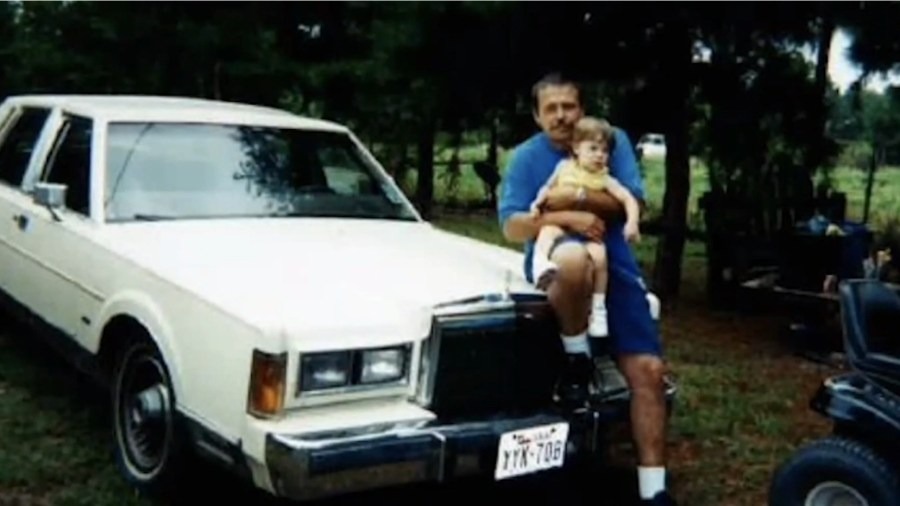 Roberson with daughter Nikki before her murder in 2002.