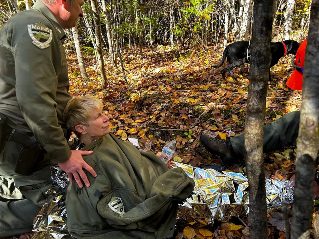 Pamela Helmstadter was rescued last Thursday in the woods in Alexander in Washington County -- days after she and her husband, 82-year-old John Helmstadter, had set off on the walk and got lost. 