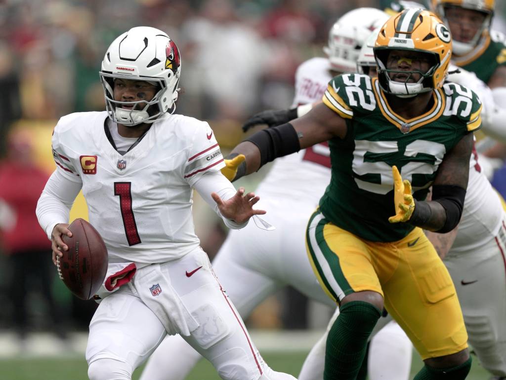 Kyler Murray may have to rely on his legs Monday night.