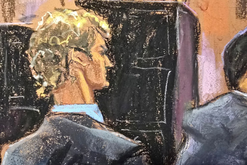 Courtroom sketch of former U.S. Marine Daniel Penny attending jury selection at Manhattan Criminal Court for his trial related to the death of Jordan Neely