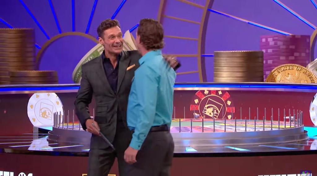 Ryan Seacrest congratulated Cody Hunger after keeping him in suspense on "Wheel of Fortune."