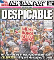 October 8, 2024 New York Post Front Cover